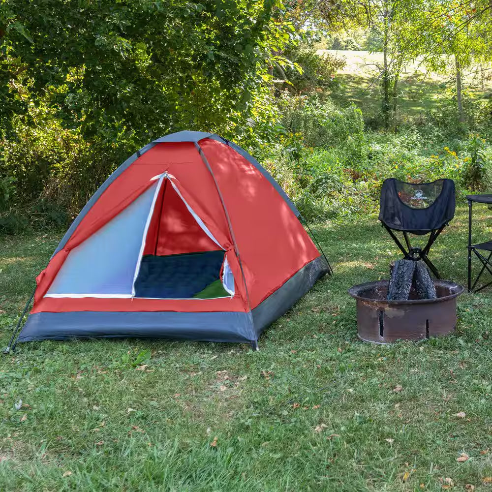 2-Person Brick Red Happy Camper Tent