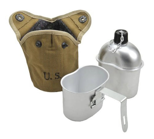 U.S. WW2 Canteen, Cover and Canteen Cup Repro