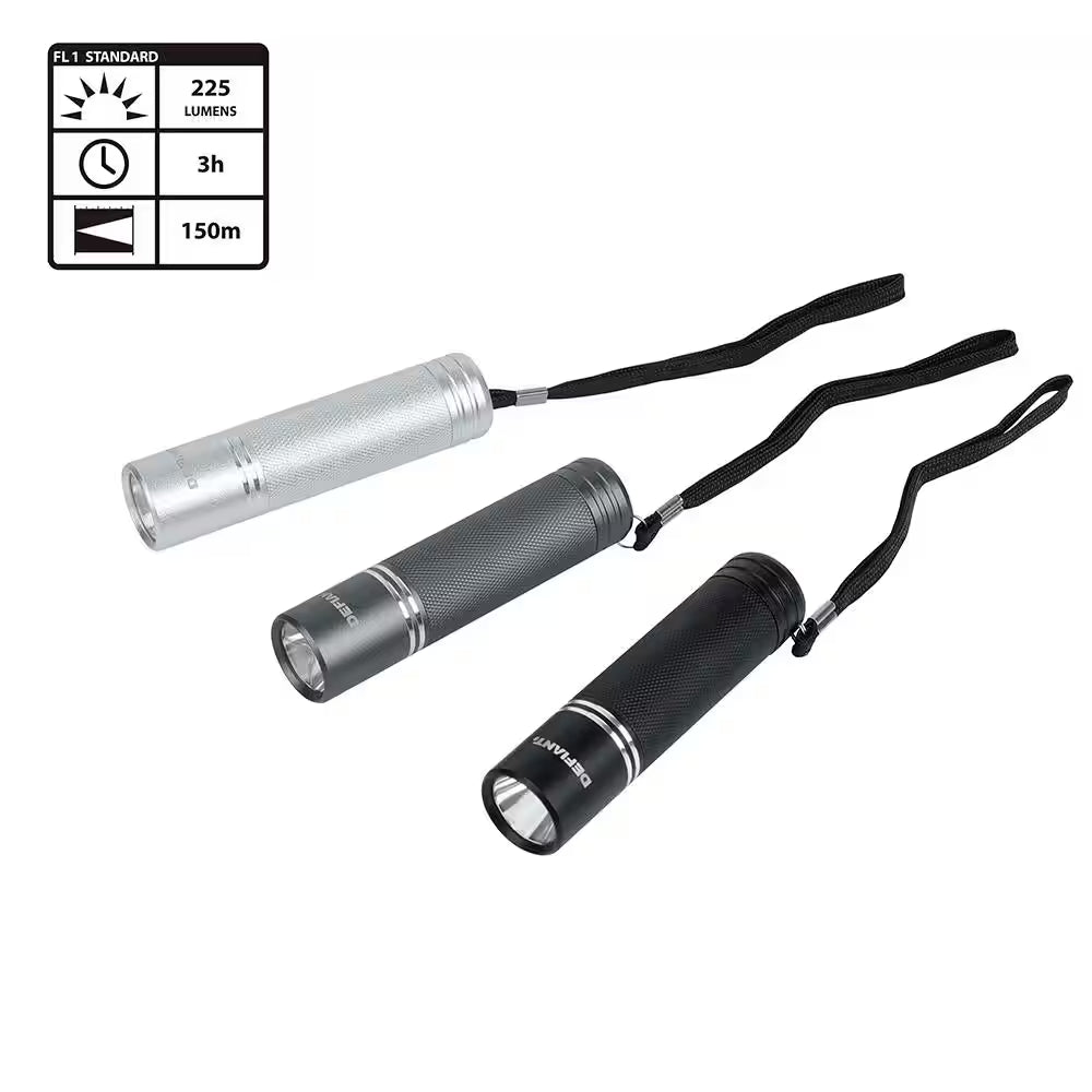 225 Lumens Aluminum Flashlight (3-Pack)
