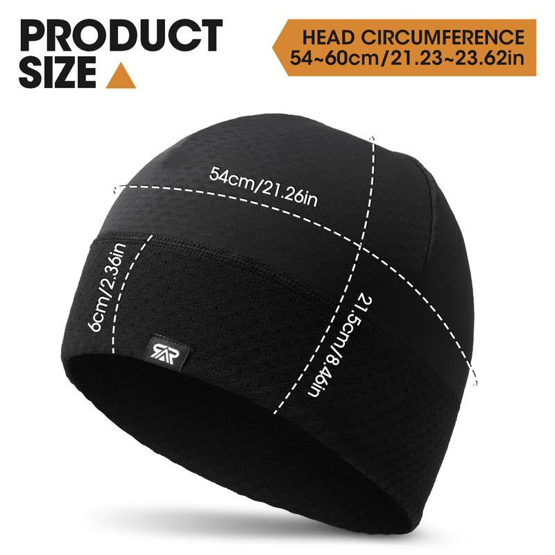 Men’s Breathable Thermal Skull Cap – Windproof Cycling Beanie & Do-Rag Liner for Helmets, Running, and Sports, All-Season Comfort