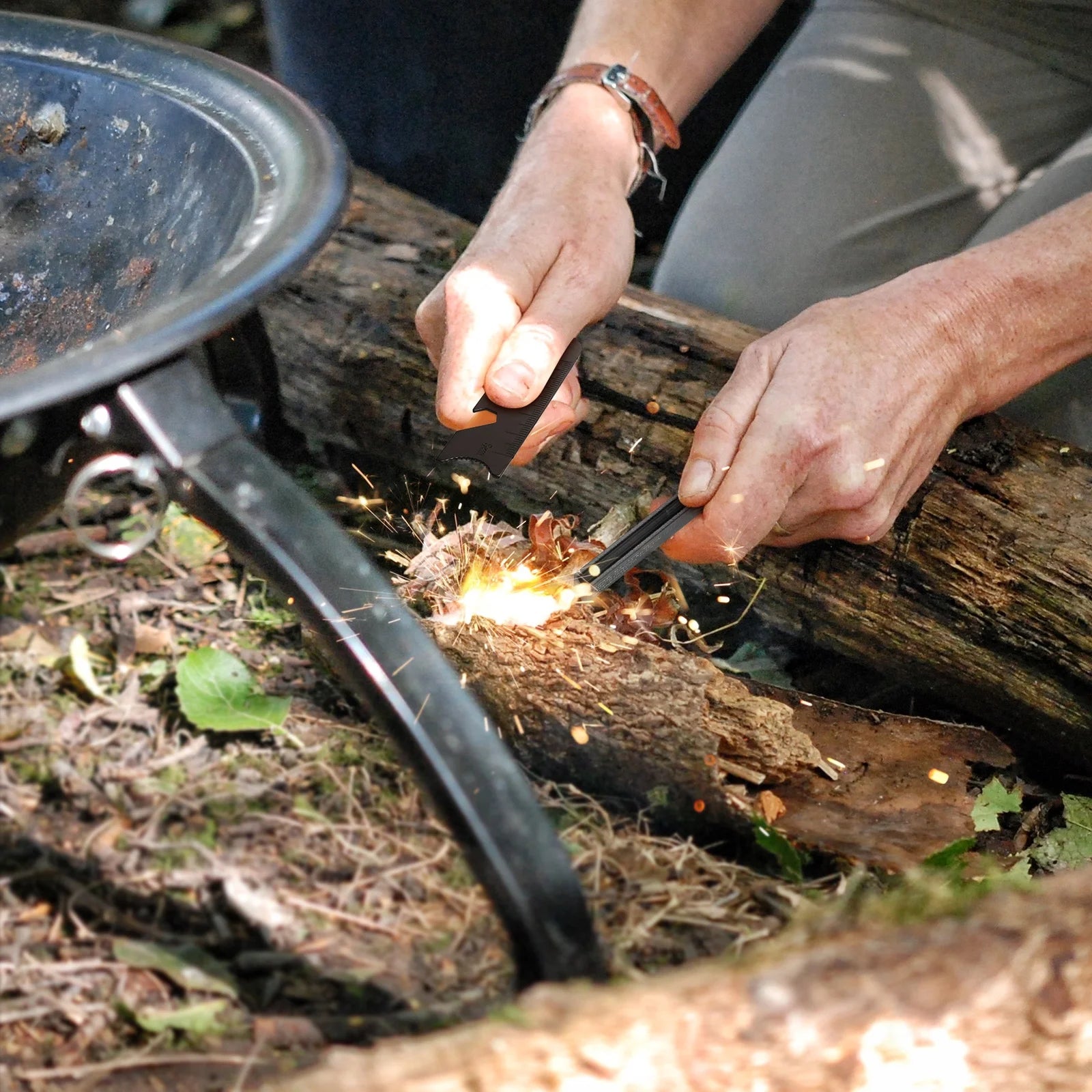 Waterproof Fire Starter Kit – 4-Pack Magnesium Flint Tools