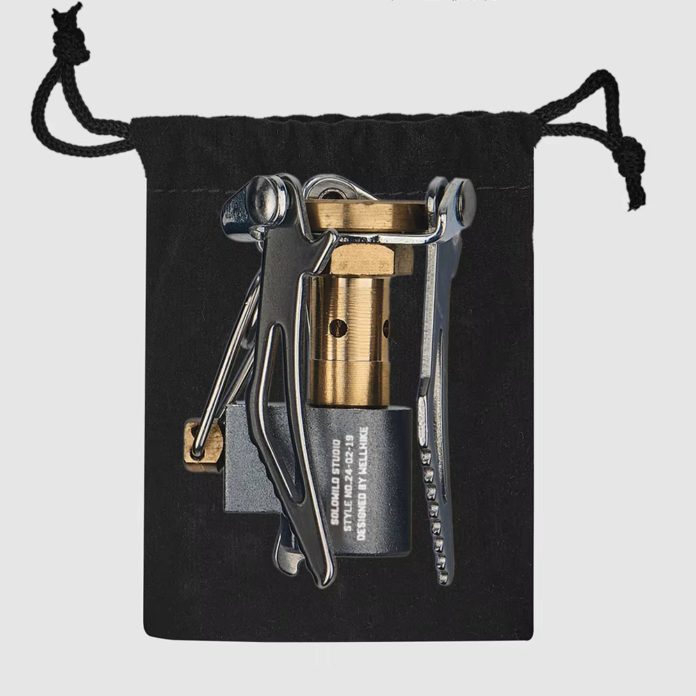 Folding Camping Stove Camping Stove Stand Burner Lightweight Mini Gas Stove Portable Survival Furnace for Outdoor Cooking