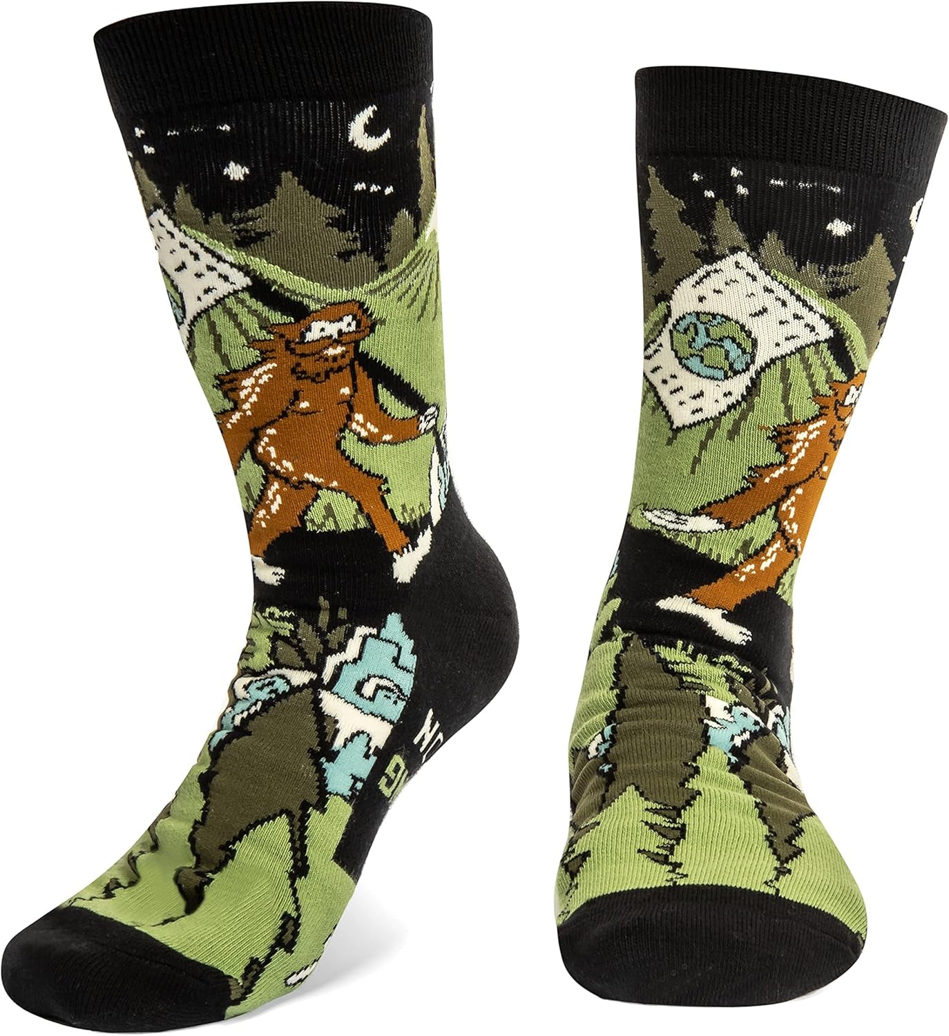 Outdoors Socks with Fun Sayings - Cool Gifts for Hiking, Camping, and Mountain Lovers