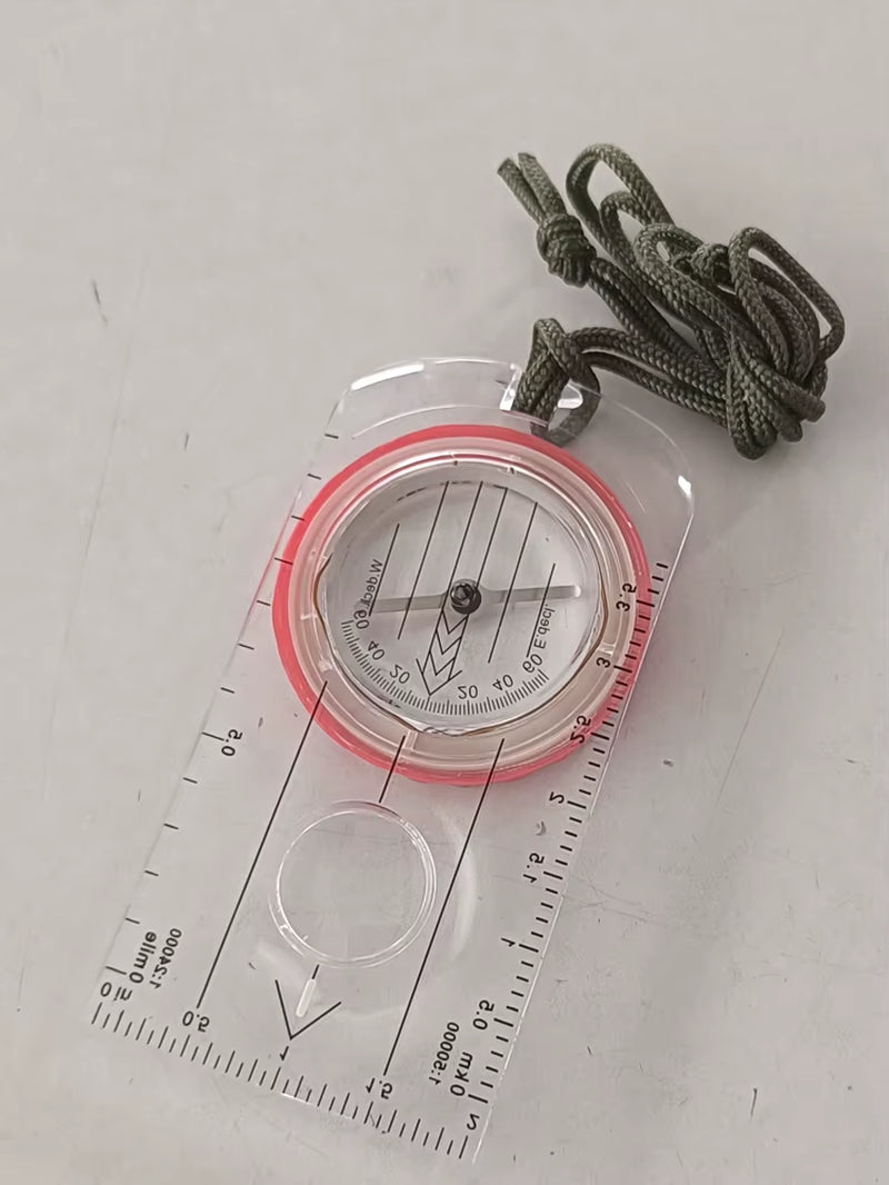 Luminous Compass for Expedition Shockproof Outdoor Adventure Warehouse Compass High Accuracy Multifunctional for Hiking Survival