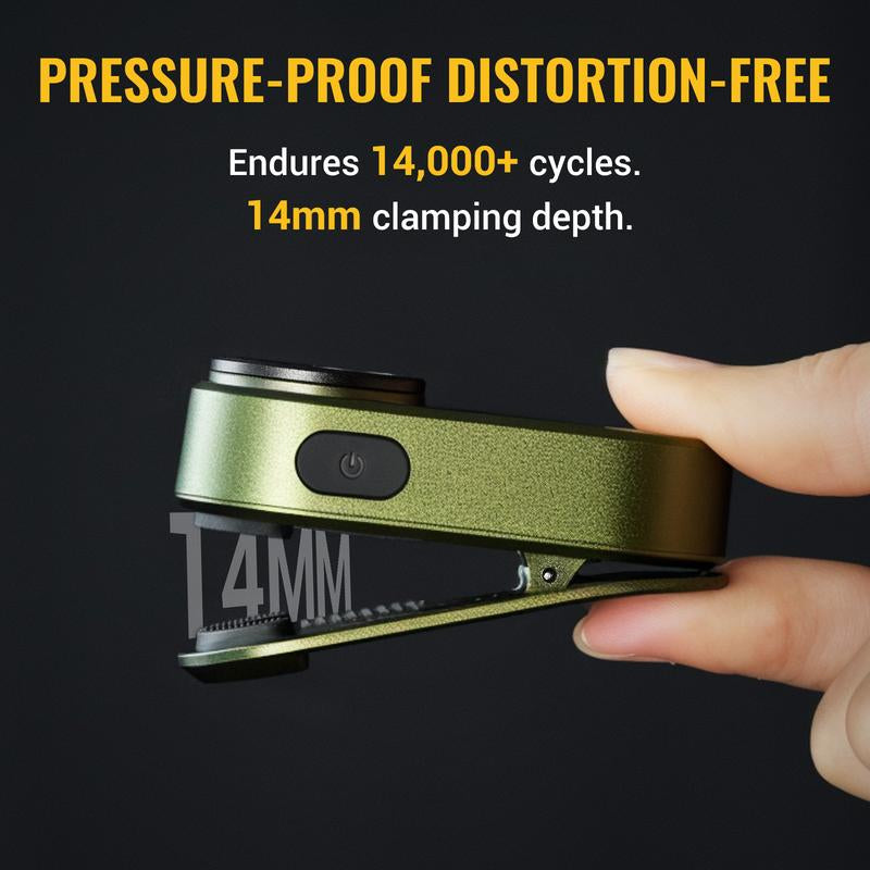 Bougerv Pocket Flashlights, Portable Clip Light, Bright 500 Lumens Mini Flashlight with 5 Modes, USB-C 600Mah Rechargeable, Magnetic Keychain Flash Light for Daily, Outdoor, Home, Work, Camping, Emergencies