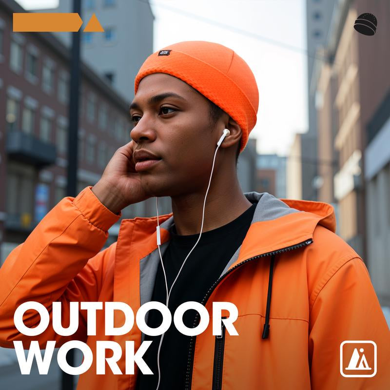 Men’s Breathable Thermal Skull Cap – Windproof Cycling Beanie & Do-Rag Liner for Helmets, Running, and Sports, All-Season Comfort