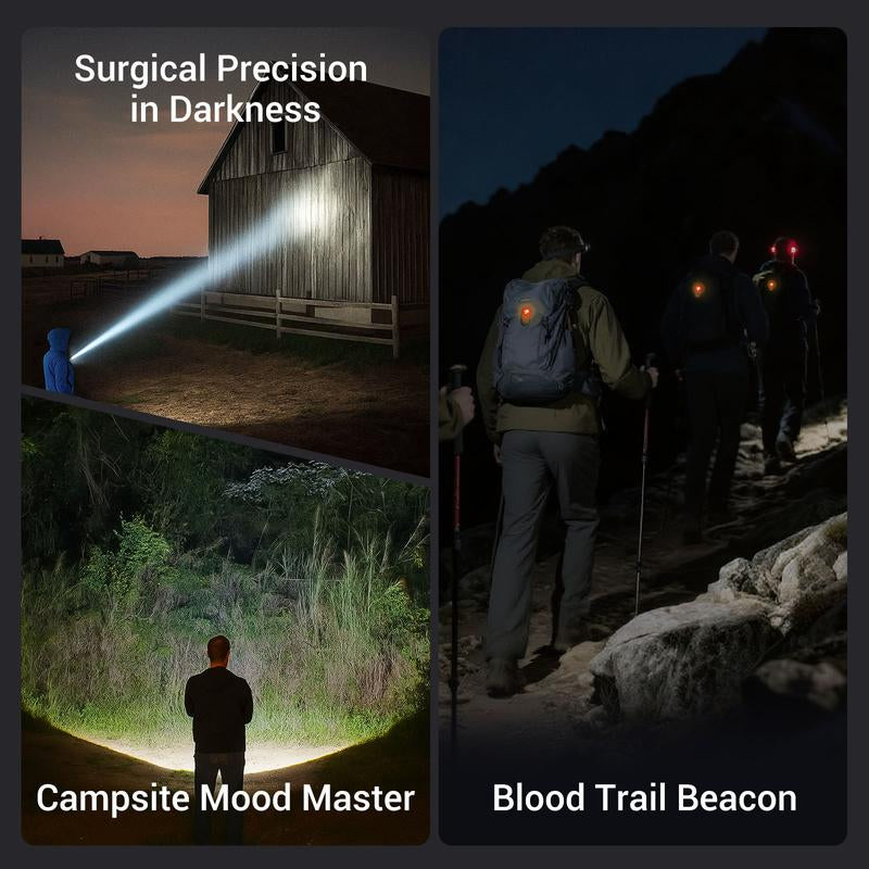 Bougerv Pocket Flashlights, Portable Clip Light, Bright 500 Lumens Mini Flashlight with 5 Modes, USB-C 600Mah Rechargeable, Magnetic Keychain Flash Light for Daily, Outdoor, Home, Work, Camping, Emergencies