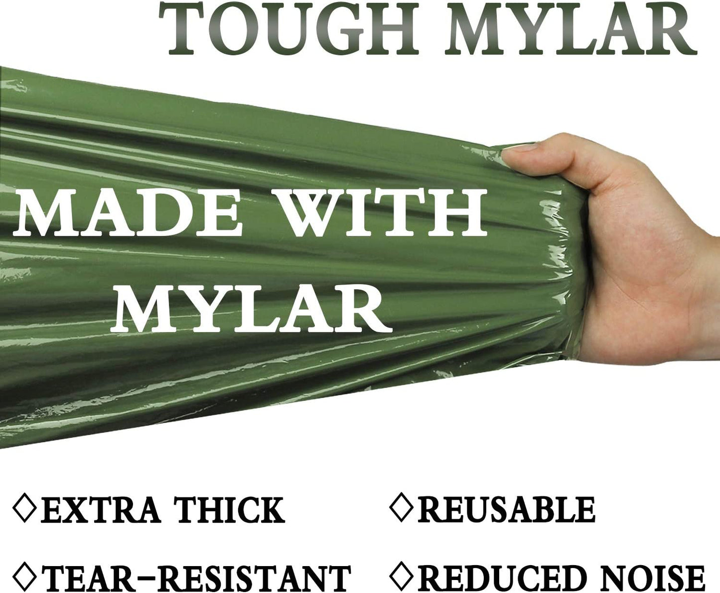 Emergency Sleeping Bag, Lightweight Survival Sleeping Bags Waterproof Thermal Emergency Blanket, Bivy Sack Survival Gear for Outdoor Adventure, Camping, Hiking, Orange, Green