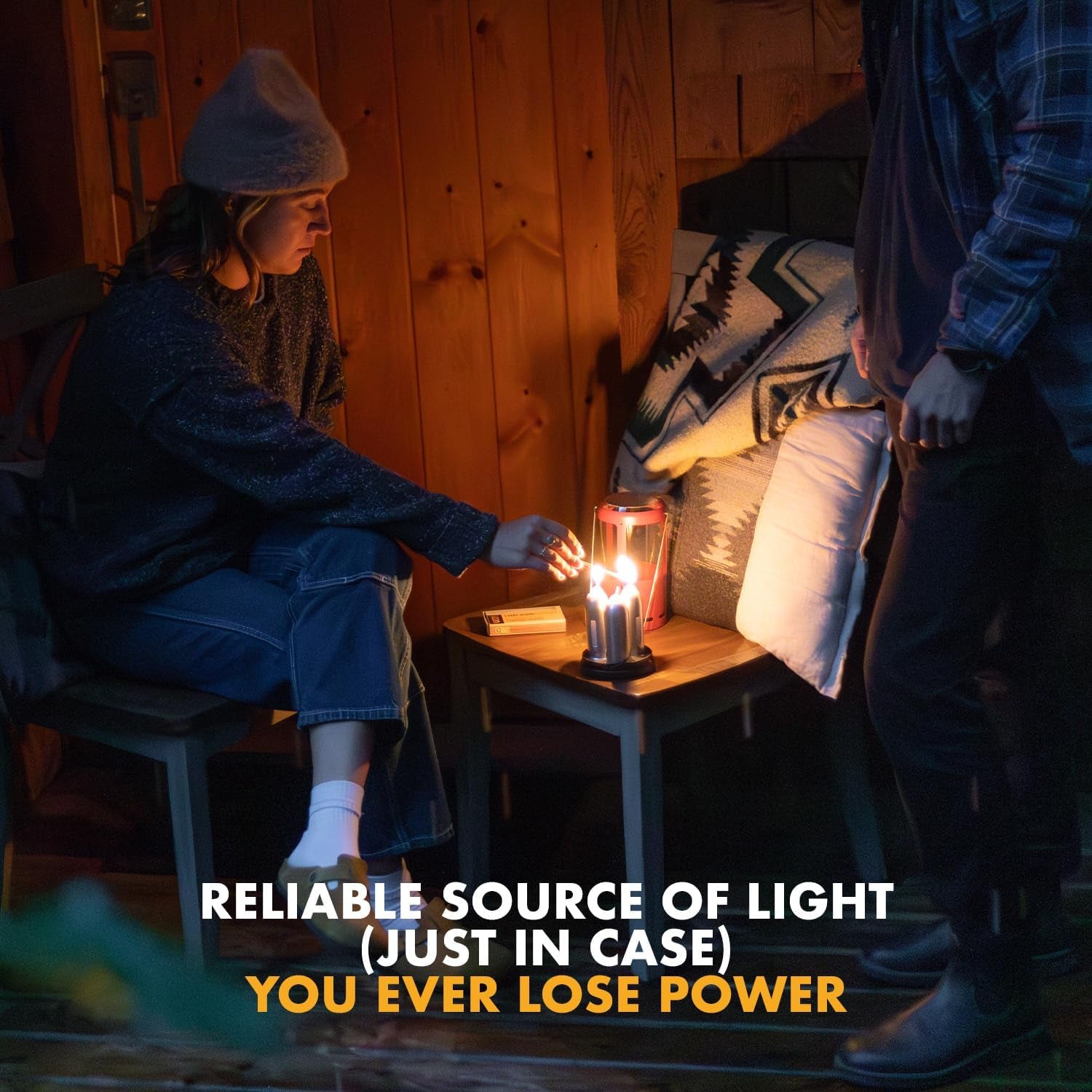 9-Hour White Candles for  Candle Lanterns, Long-Burning Candles for Outdoor, Camping, Prepping Supplies and Emergency Preparedness