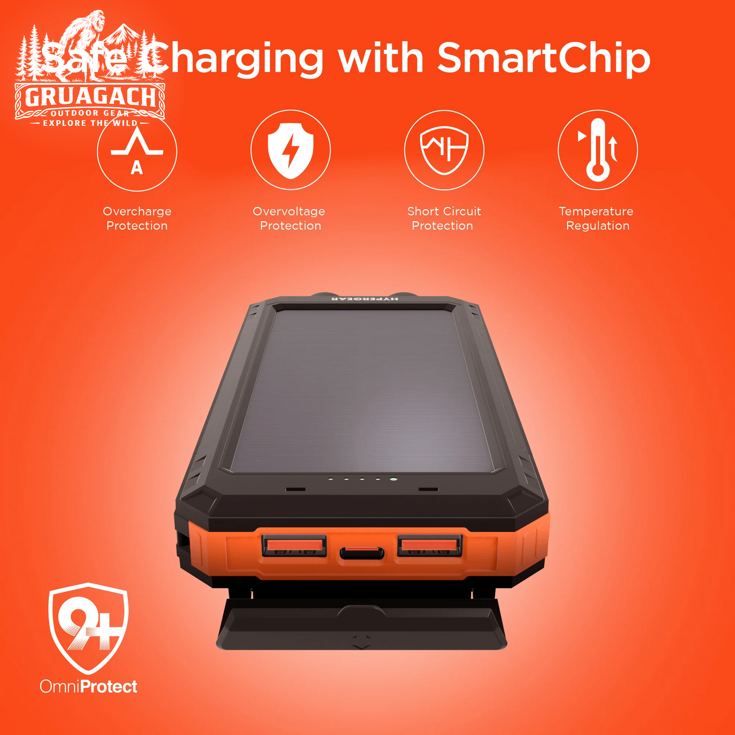 Hypergear Solpro 10K Fast Charge Solar 10000Mah PD Power Bank