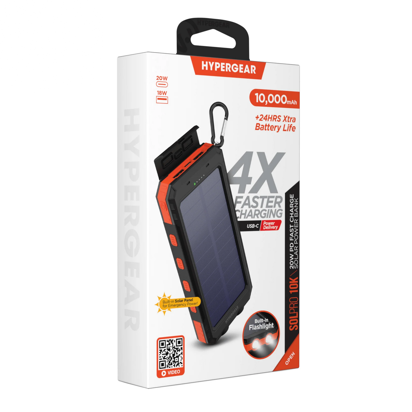 Hypergear Solpro 10K Fast Charge Solar 10000Mah PD Power Bank