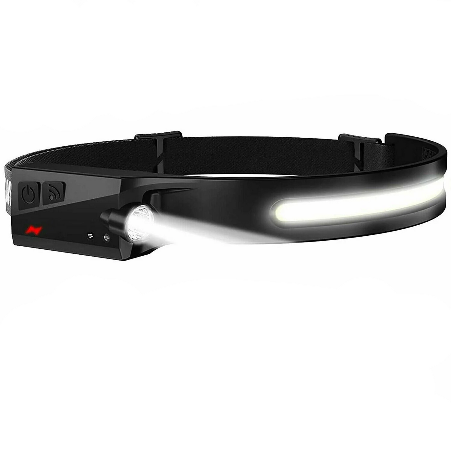 COB LED Headlamp USB Rechargeable Headlight Torch Work Light Bar Head Band Lamp