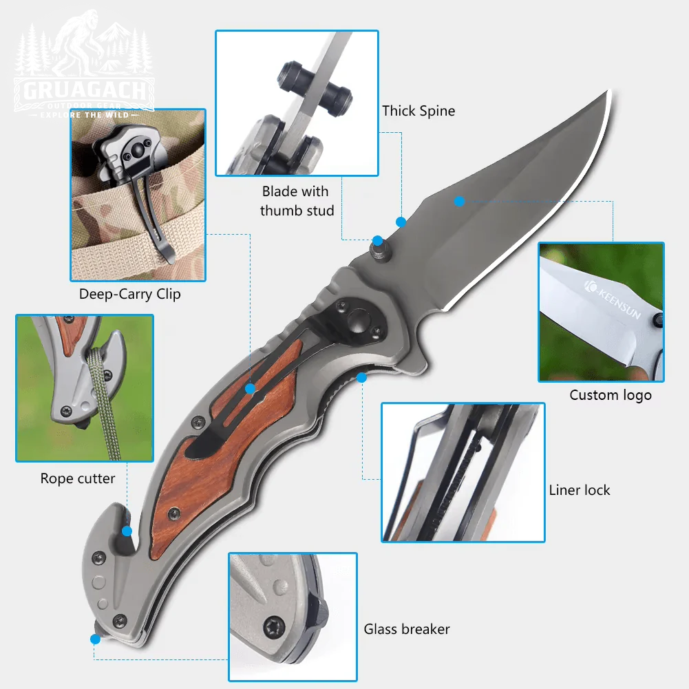 Mini Pocket Tactical Folding Knife | Survival Hunting & Camping Knife for Outdoor Use