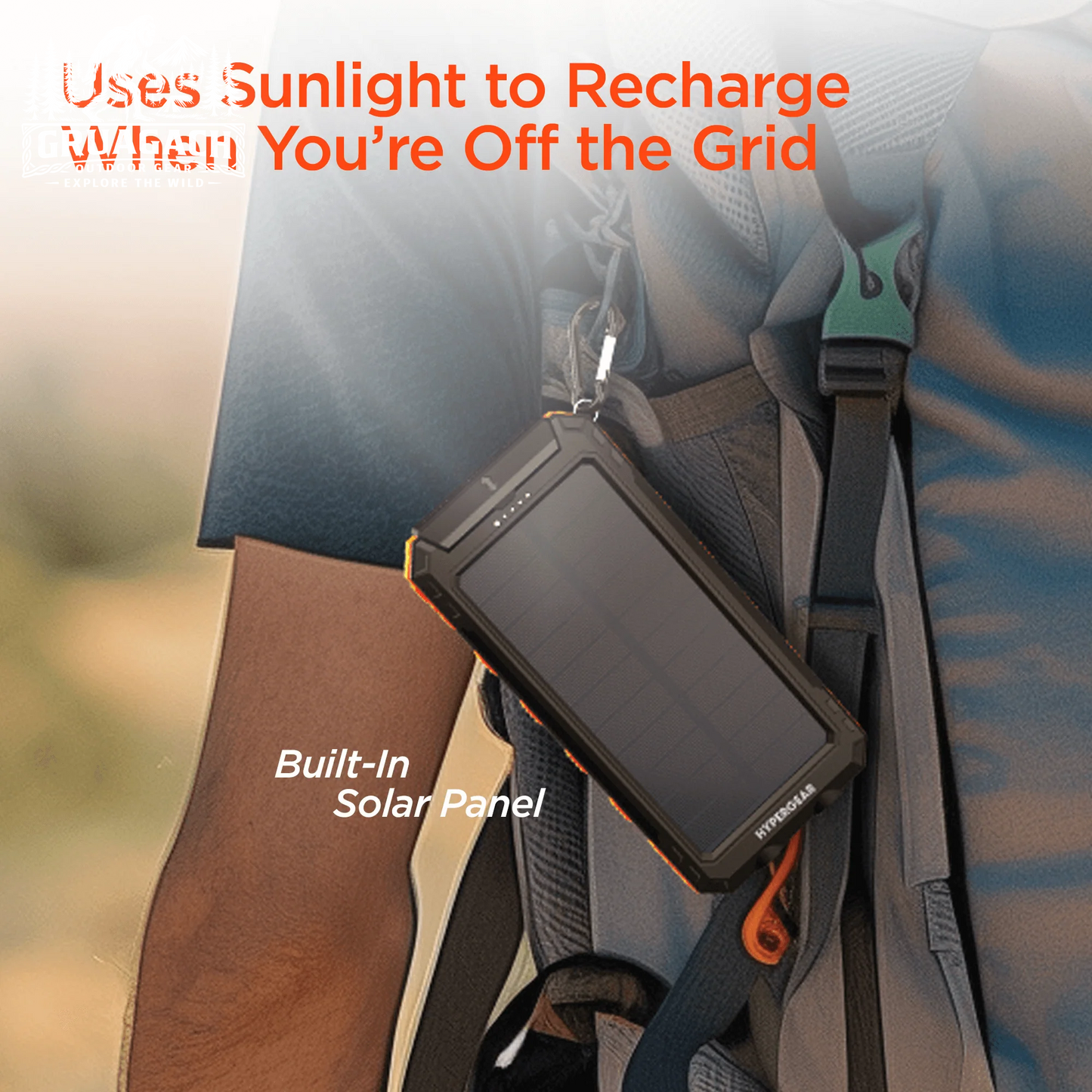 Hypergear Solpro 10K Fast Charge Solar 10000Mah PD Power Bank