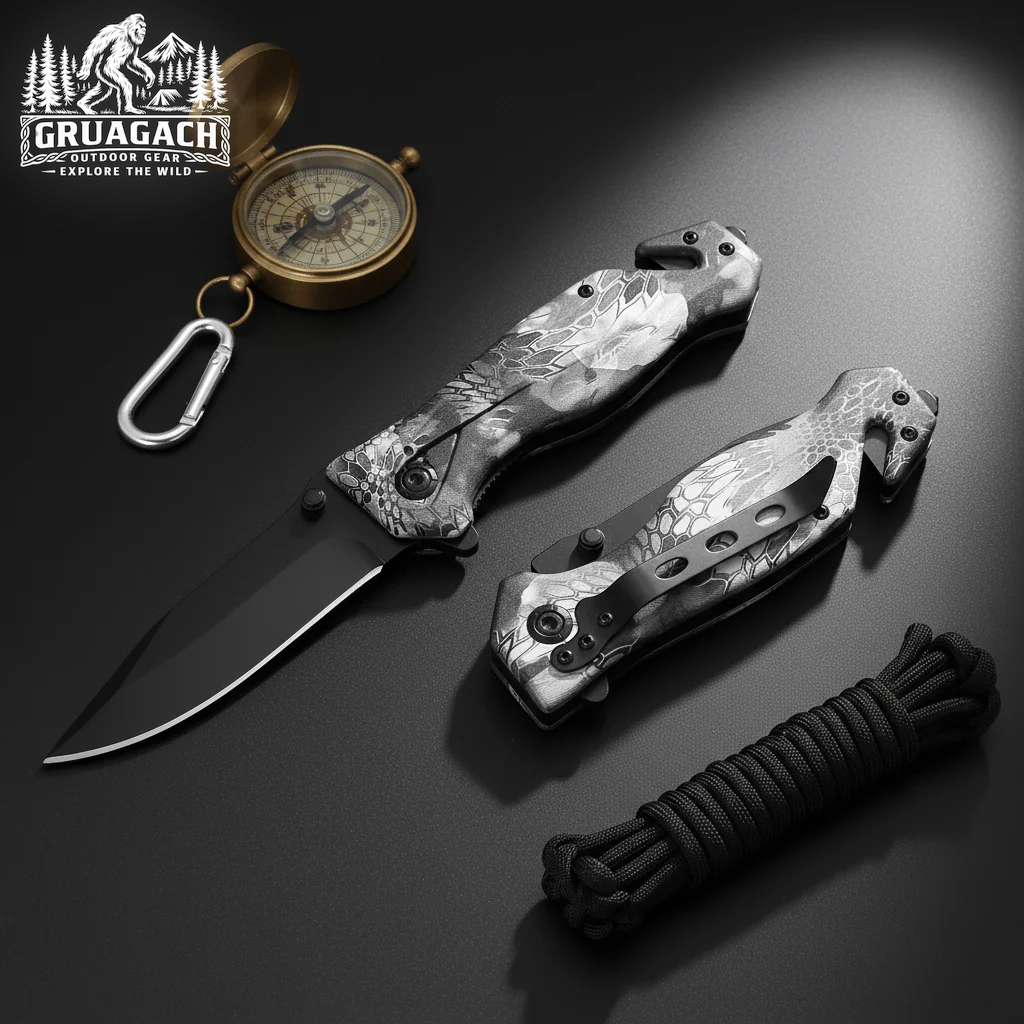 Multi-Function Folding Blade Pocket Knife | Tactical Survival Hunting & Camping Knife