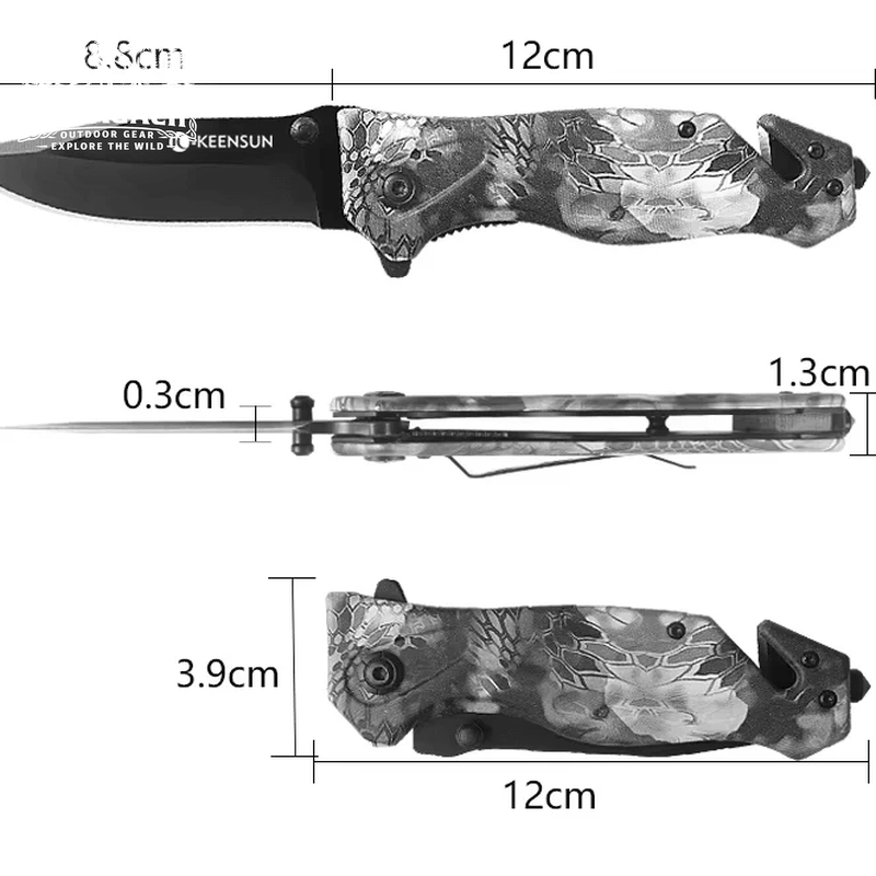Multi-Function Folding Blade Pocket Knife | Tactical Survival Hunting & Camping Knife